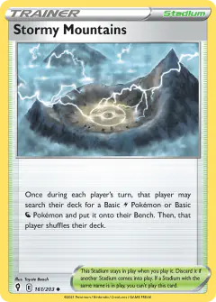 Stormy Mountains Uncommon card from Evolving Skies