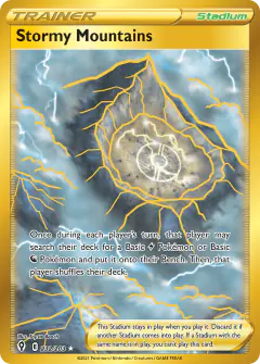 Stormy Mountains Rare Secret card from Evolving Skies
