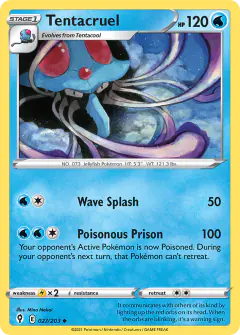 Tentacruel Uncommon card from Evolving Skies