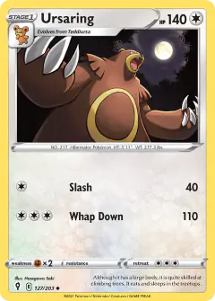 Ursaring Uncommon card from Evolving Skies
