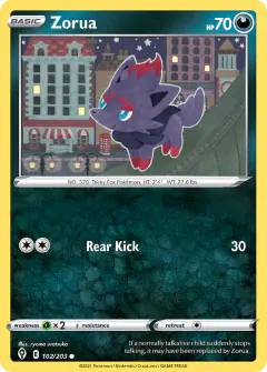 Zorua Common card from Evolving Skies