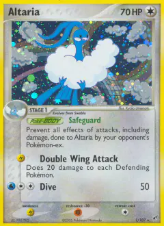 Altaria Rare Holo card from EX Deoxys