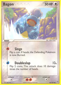 Bagon Common card from EX Deoxys