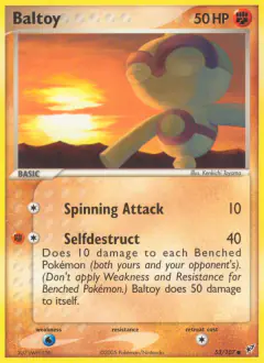 Baltoy Common card from EX Deoxys