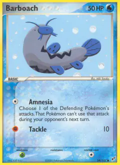 Barboach Common card from EX Deoxys