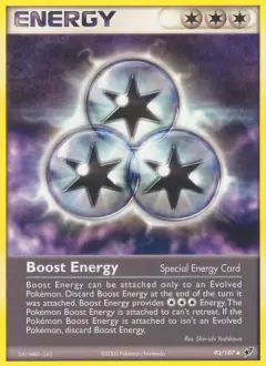 Boost Energy Uncommon card from EX Deoxys
