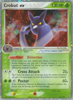 Crobat ex Rare Holo EX card from EX Deoxys