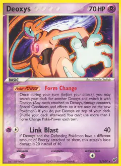 Deoxys Rare card from EX Deoxys