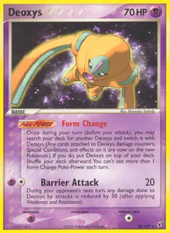 Deoxys Rare card from EX Deoxys