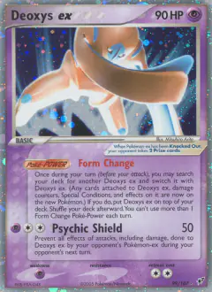 Deoxys ex Rare Holo EX card from EX Deoxys