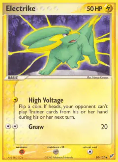 Electrike Common card from EX Deoxys