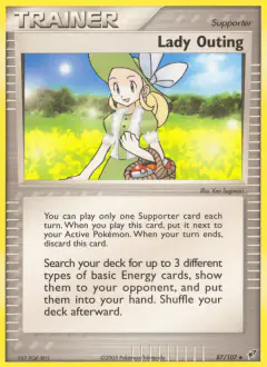 Lady Outing Uncommon card from EX Deoxys