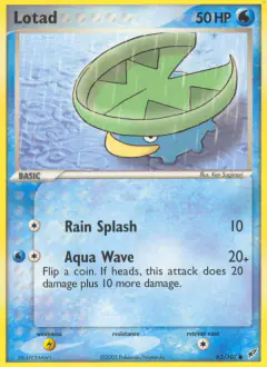 Lotad Common card from EX Deoxys