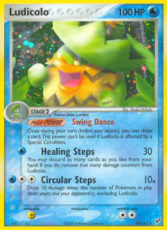 Ludicolo Rare Holo card from EX Deoxys