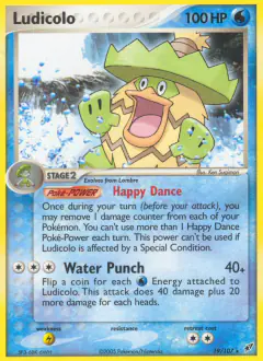 Ludicolo Rare card from EX Deoxys