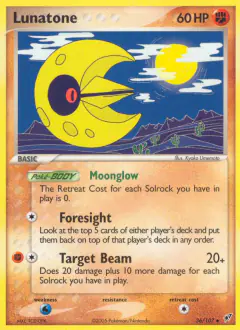 Lunatone Uncommon card from EX Deoxys