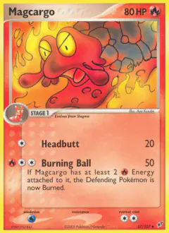 Magcargo Uncommon card from EX Deoxys