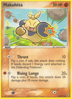 Makuhita Common card from EX Deoxys