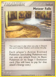 Meteor Falls Uncommon card from EX Deoxys