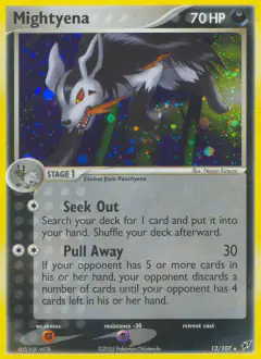Mightyena Rare Holo card from EX Deoxys