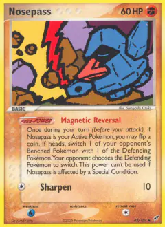 Nosepass Uncommon card from EX Deoxys