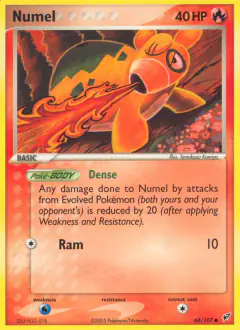 Numel Common card from EX Deoxys