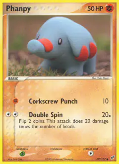 Phanpy Common card from EX Deoxys