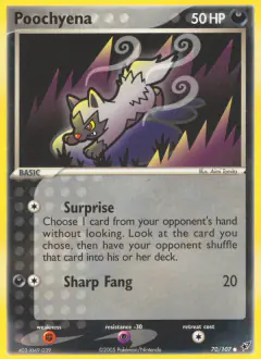 Poochyena Common card from EX Deoxys