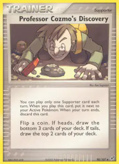 Professor Cozmo's Discovery Uncommon card from EX Deoxys