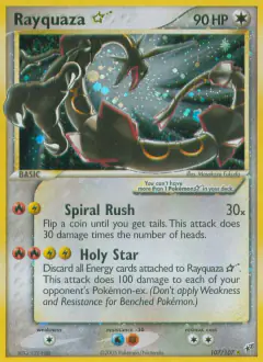 Rayquaza ★ Rare Holo Star card from EX Deoxys