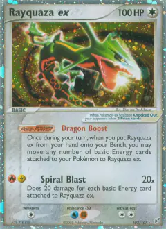 Rayquaza ex Rare Holo EX card from EX Deoxys