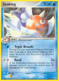 Seaking Rare card from EX Deoxys