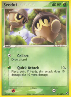 Seedot Common card from EX Deoxys