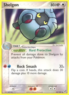 Shelgon Uncommon card from EX Deoxys