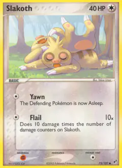Slakoth Common card from EX Deoxys