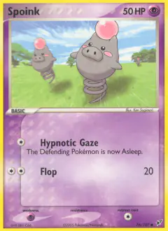 Spoink Common card from EX Deoxys