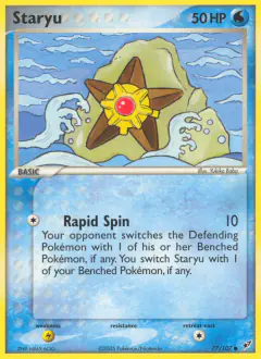 Staryu Common card from EX Deoxys