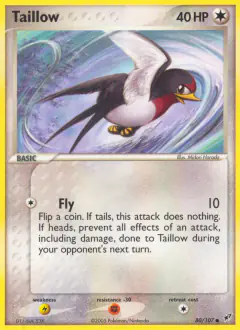 Taillow Common card from EX Deoxys