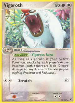 Vigoroth Uncommon card from EX Deoxys