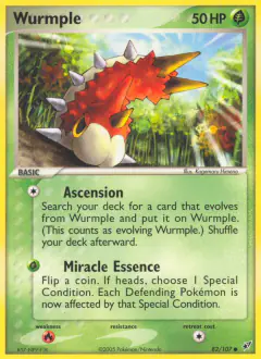 Wurmple Common card from EX Deoxys