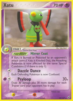 Xatu Rare card from EX Deoxys