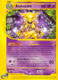 Alakazam Rare card from Expedition Base Set