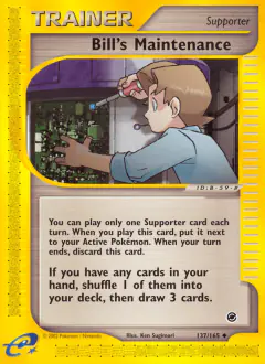 Bill's Maintenance Uncommon card from Expedition Base Set