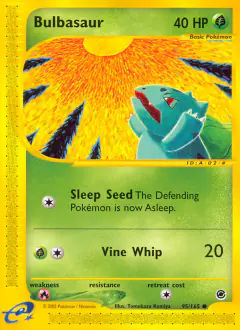 Bulbasaur Common card from Expedition Base Set