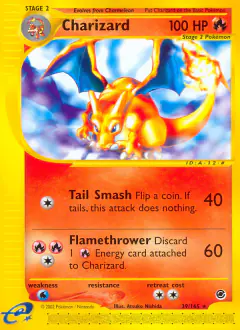 Charizard Rare card from Expedition Base Set
