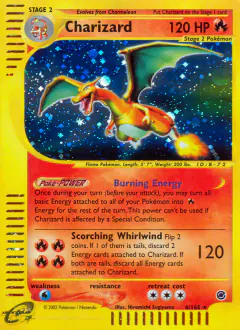 Charizard Rare Holo card from Expedition Base Set