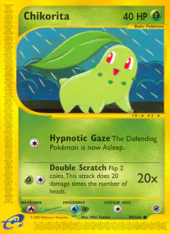 Chikorita Common card from Expedition Base Set