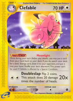 Clefable Rare card from Expedition Base Set
