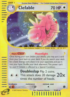 Clefable Rare Holo card from Expedition Base Set