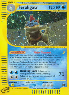 Feraligatr Rare Holo card from Expedition Base Set